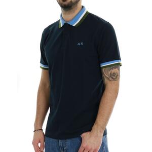 POLO CONTRASTI BLU